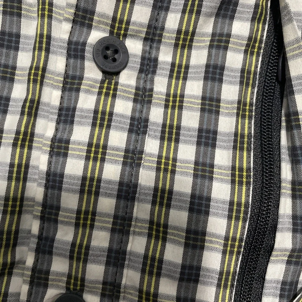 The North Face Millstone Shirt Mens Medium Plaid Zip Pocket Woven